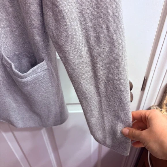 J. Crew Mercantile Light Gray Women's Sweater Blazer XXL - Picture 3 of 13